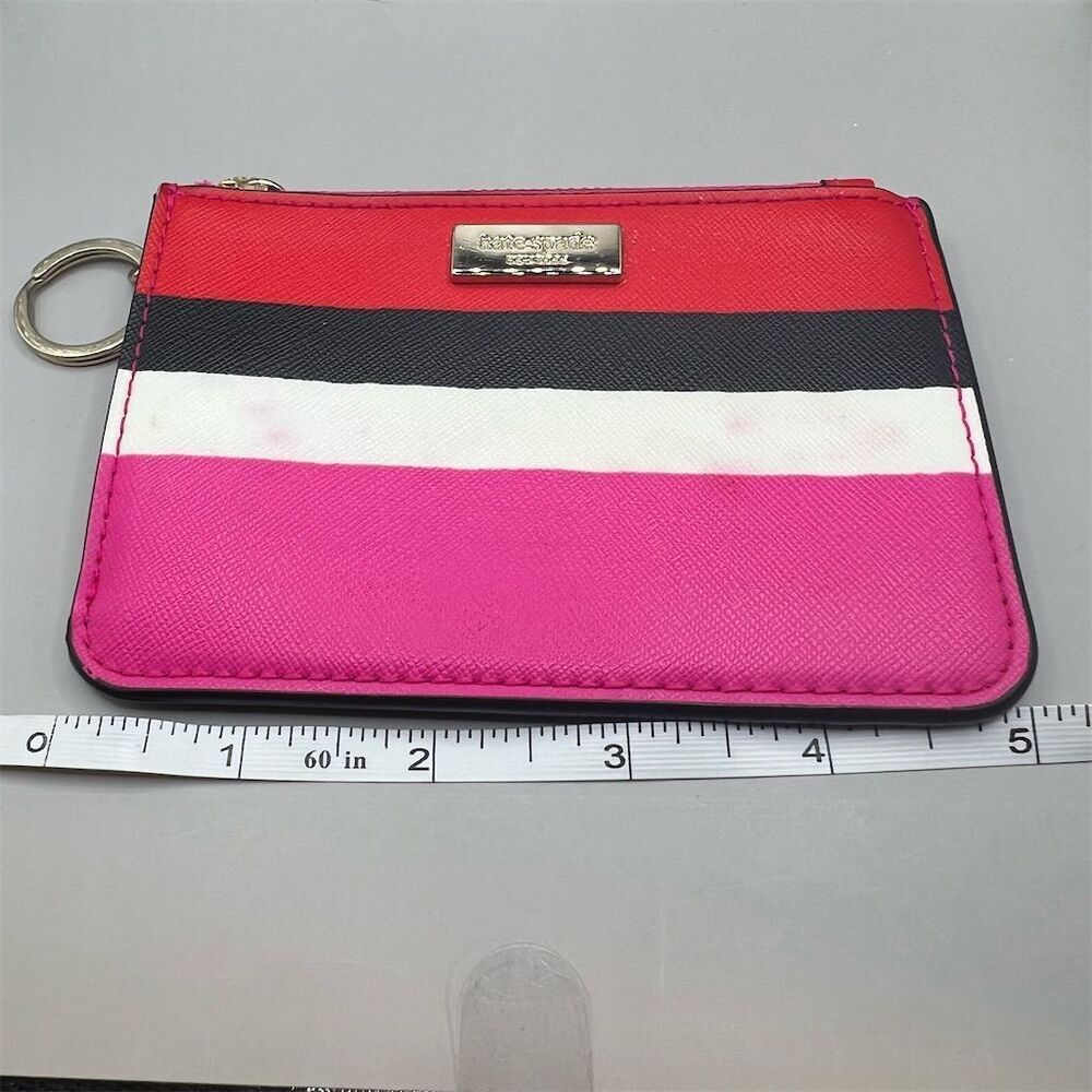 Kate Spade New York Laurel Way Bonita Stripe Bitsy WLRU4892, Card Case Wallet - Picture 6 of 8
